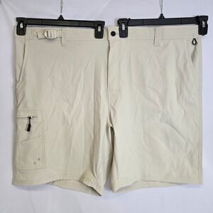 Realtree Performance Hybrid Fishing Shorts Gorpcore UPF 30+ Khaki 3XL 48/50